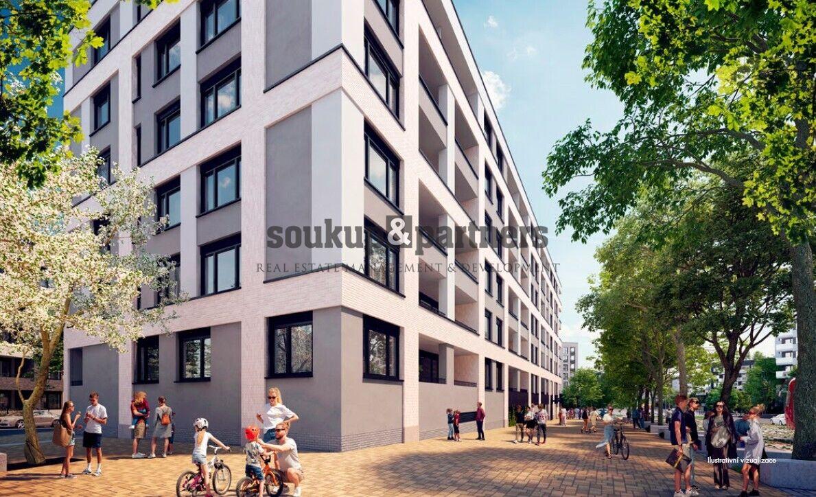 Nový družstevní byt 1+kk/ Lodžie - 38 m2 + sklep 12 m2. Kolaudace 6/2026, projekt Kaskády Barrandov.