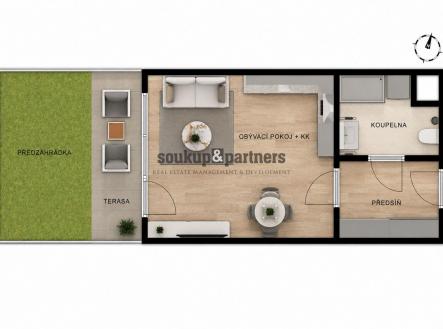 Prodej bytu, 1+kk, 34 m²