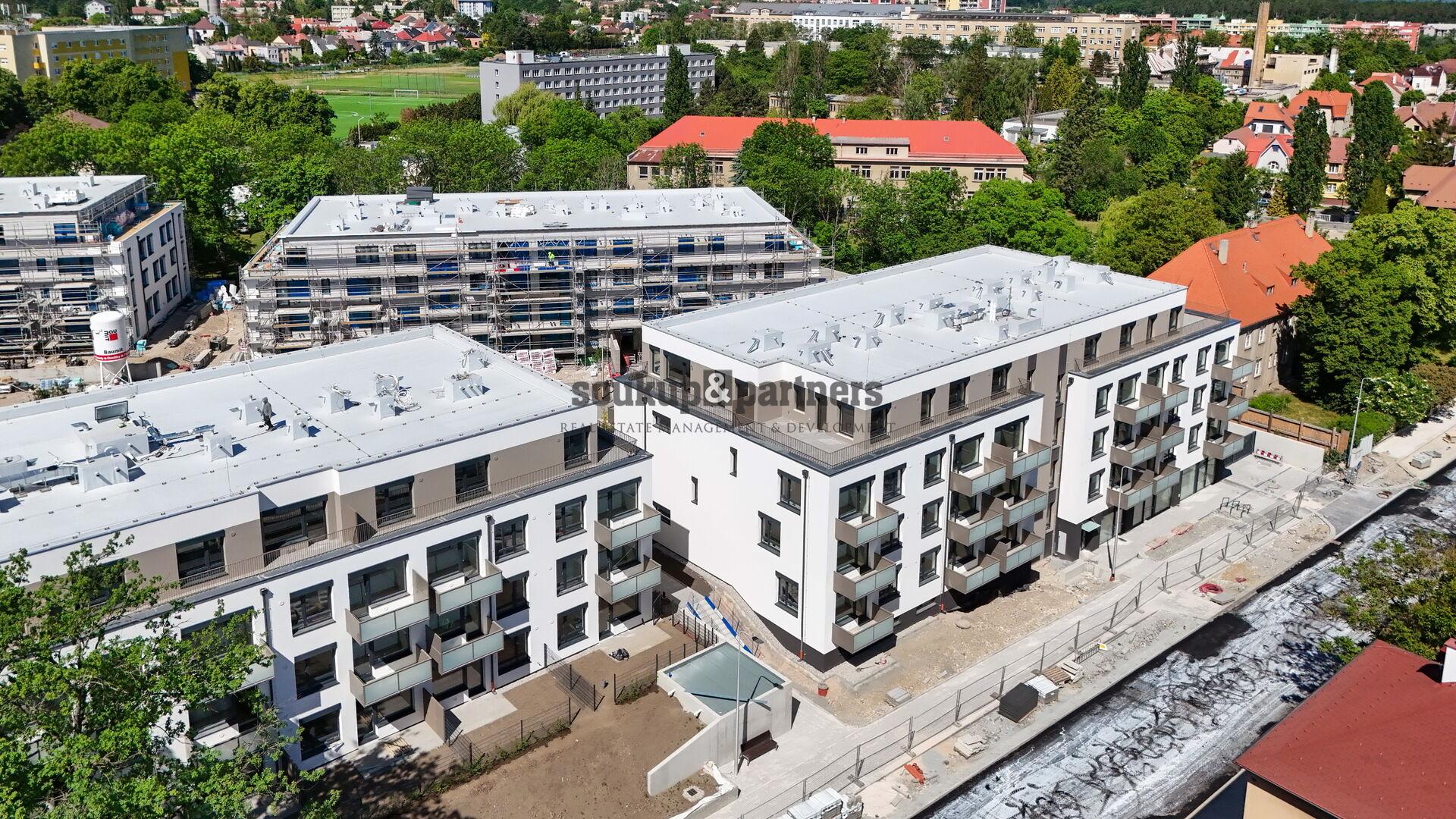 Nový družstevní byt 3+kk/ Balkon - 81 m2, Garážové stání, Sklep - projekt PORTTI Kladno.