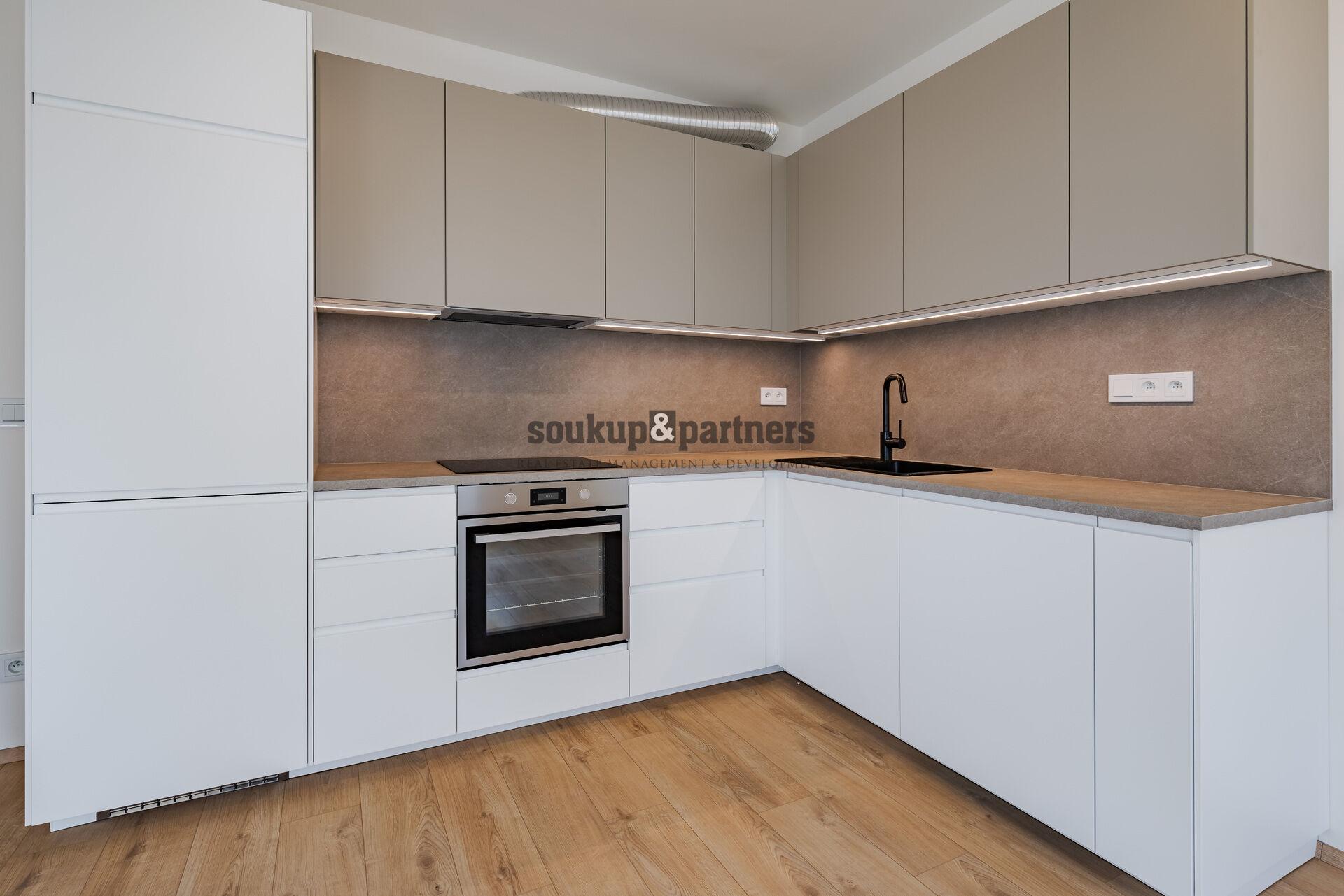 Pronájem nového bytu 2+kk 48 m2 - Praha 5 - Barrandov