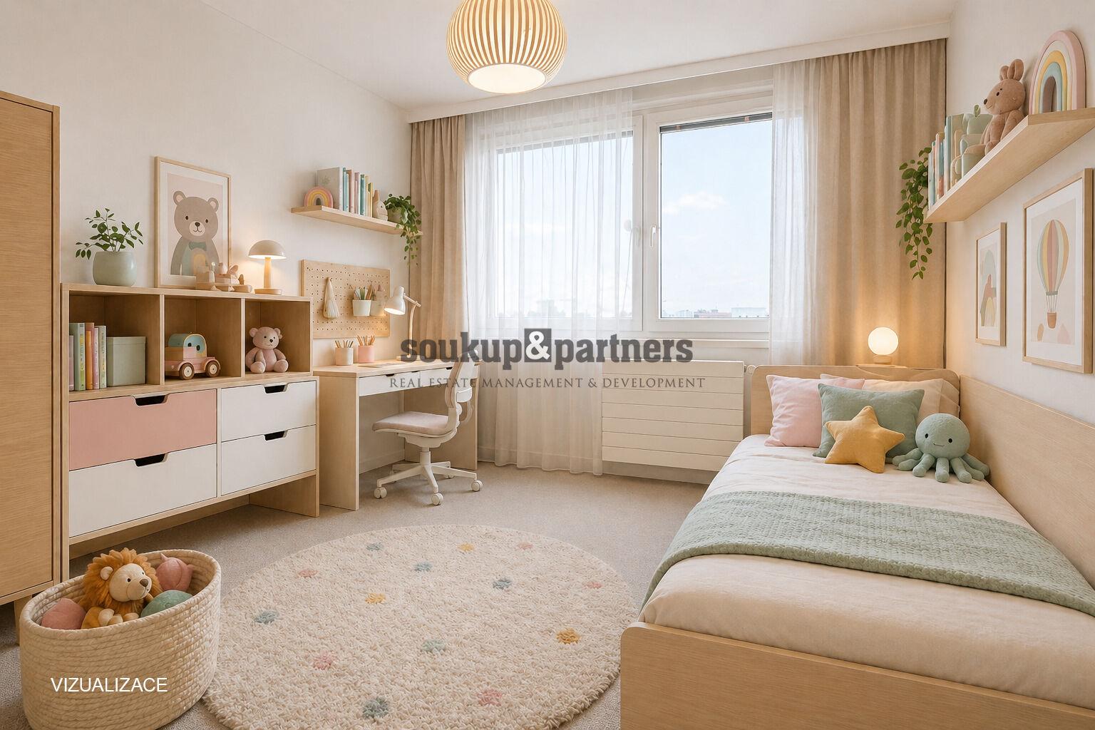 vizualizace dětský pokoj