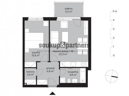 Prodej bytu, 2+kk, 57 m²