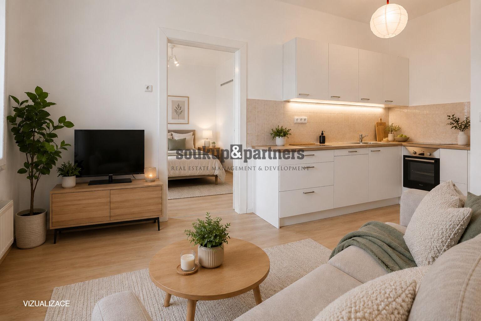 Prodej družstevního bytu 2+kk 48 m² - Praha 9 - Vysočany