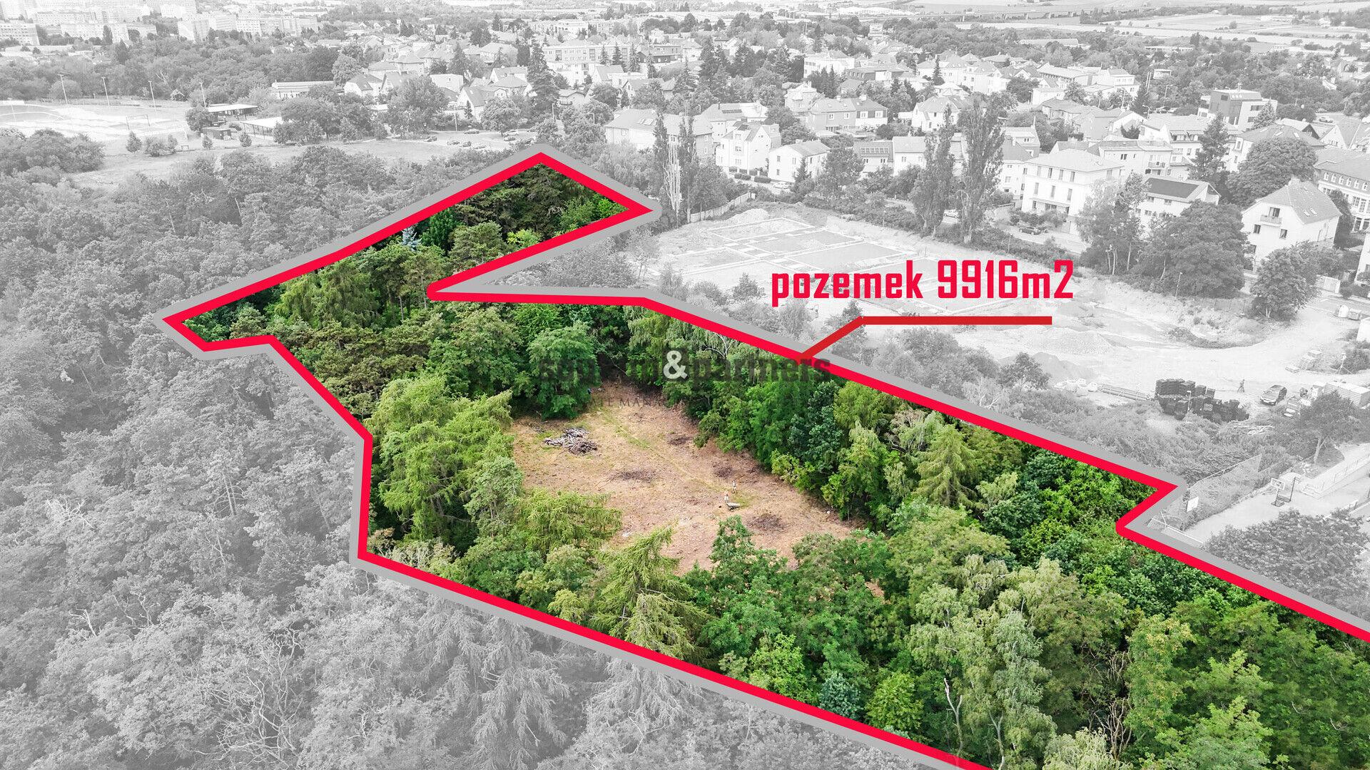 Pozemek - 9.916 m2, projekt se stavebním povolením, Praha 6 - Řepy.