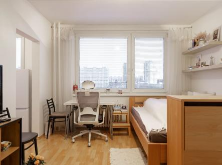 Pronájem vybaveného bytu 1+kk, se sklepem, Bachova - Chodov