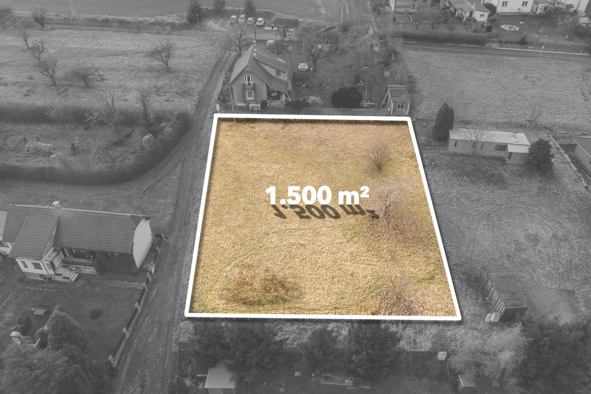 Prodej stavebního pozemku 1.500 m², Vrátkov