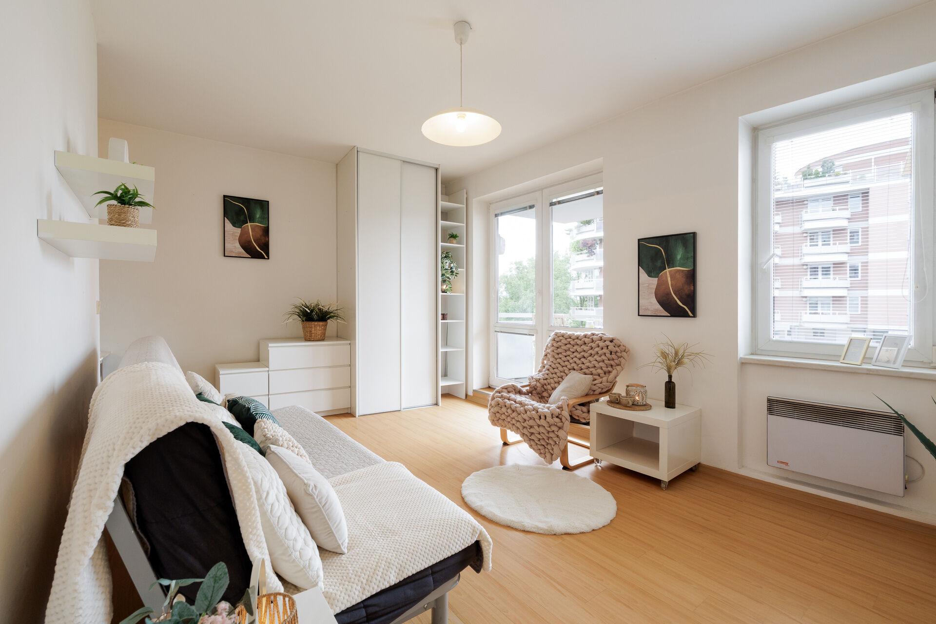 Prodej bytu 1+kk, 31 m², balkon, zařízený | Praha 5 – Jinonice |