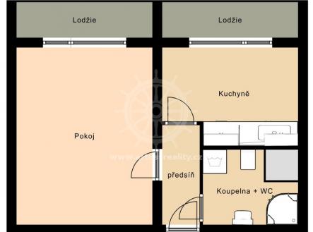 Pronájem bytu, 1+1, 33 m²