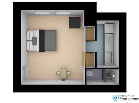 Pronájem bytu, 1+kk, 25 m²