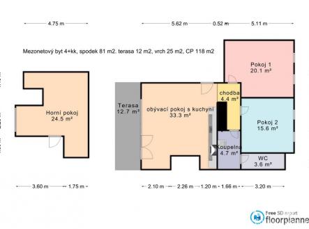Prodej bytu, 4+kk, 127 m²