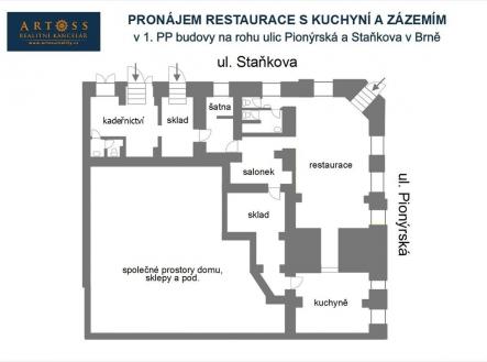 Pronájem restaurace, 148 m²