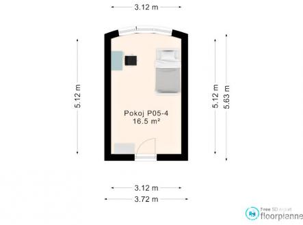 Pronájem bytu, 1+kk, 22 m²