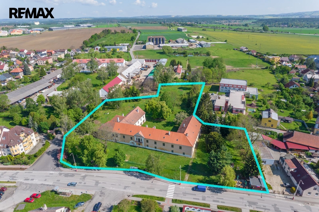 Letecký pohled na zámek