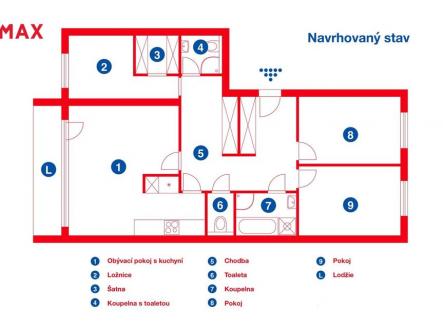 Prodej bytu, 4+kk, 103 m²