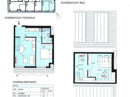 Prodej bytu, 3+kk, 71 m²