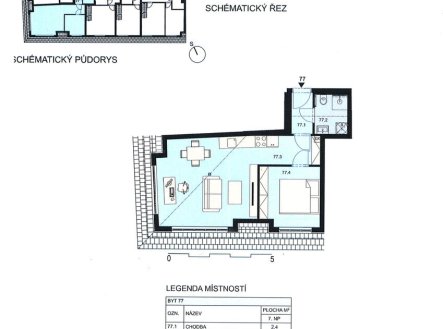 Prodej bytu, 2+kk, 47 m²