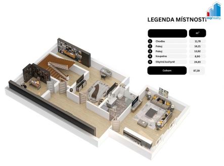 Prodej bytu, 3+kk, 87 m²