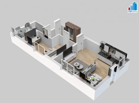 Prodej bytu, 2+kk, 59 m²