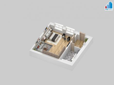 Prodej bytu, 1+kk, 53 m²