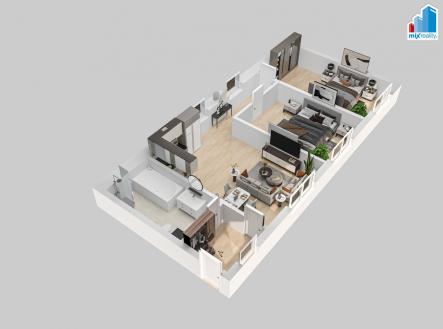 Prodej bytu, 3+kk, 76 m²