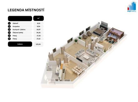 Prodej bytu, 3+1, 120 m²