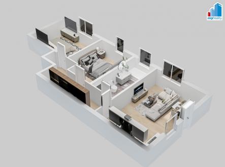 Prodej bytu, 3+kk, 76 m²