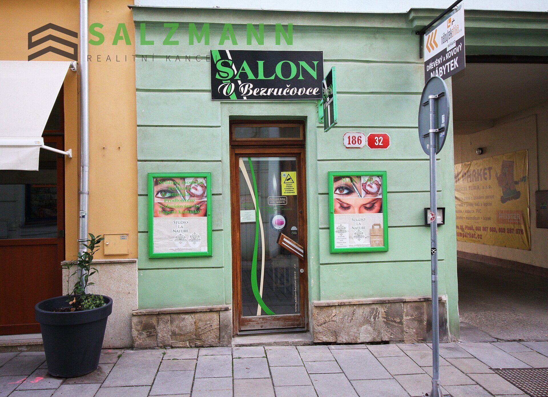 Komerční prostor (cihla, 15m2), Plzeň • Centrum, Bezručova ul.