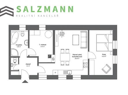 Prodej bytu, 2+kk, 62 m²