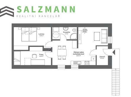 Prodej bytu, 3+kk, 64 m²