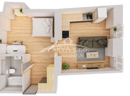Prodej bytu, 2+kk, 40 m²