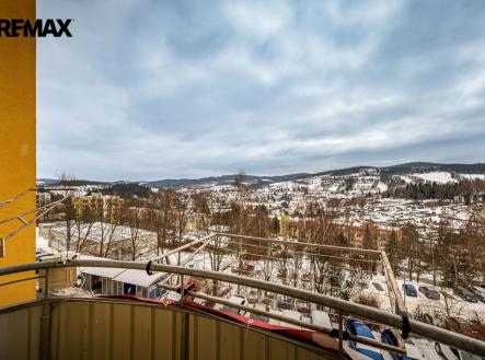 pohled z balkónu