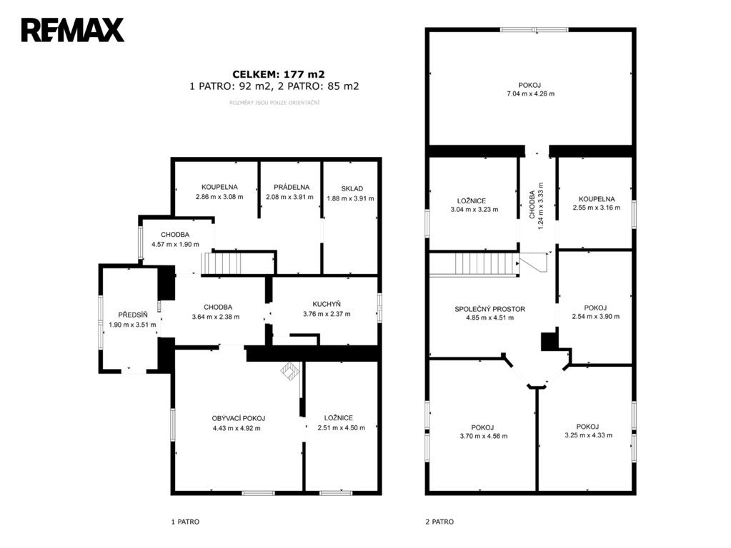 orientační půdorys