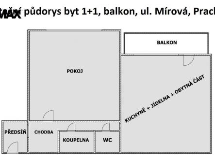 Prodej bytu, 1+1, 42 m²