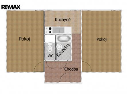 Prodej bytu, 2+1, 68 m²