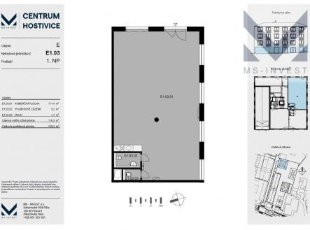 Prodej obchodní prostor, 119 m²