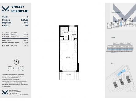 Prodej bytu, 1+kk, 38 m²