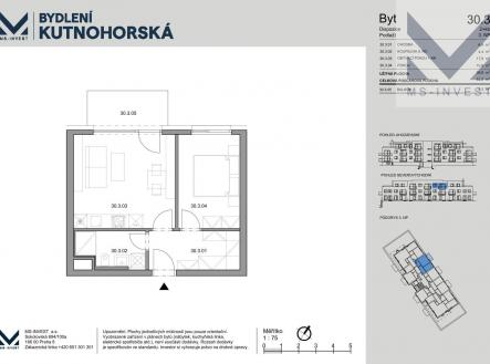 Prodej bytu, 2+kk, 42 m²