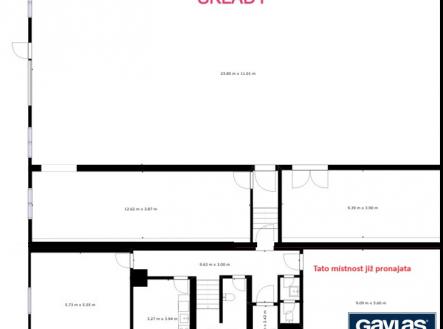 Pronájem - komerční objekt, sklad, 425 m²