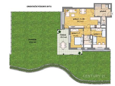 Prodej bytu, 3+kk, 84 m²