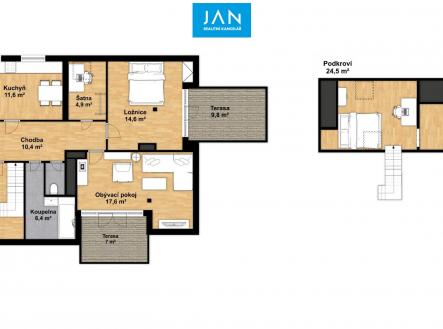 Prodej bytu, 3+1, 104 m²
