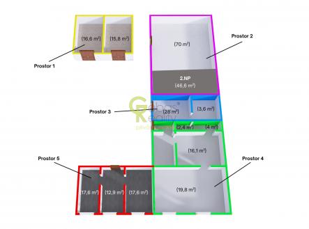 Pronájem skladovací prostor, 48 m²