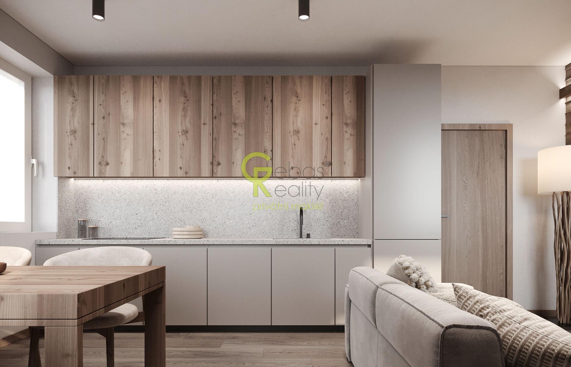 Nový byt 2+KK v projektu Byty Otradovice u Brandýsa nad L. vč. sklepa a parkovacího stání v ceně