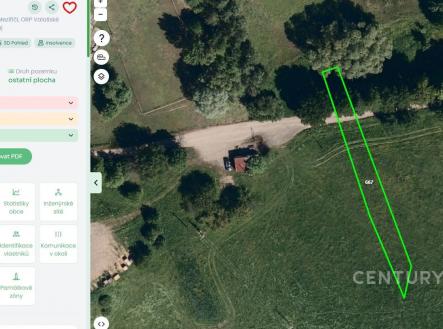 Prodej pozemku, trvalý travní porost, 588 m²