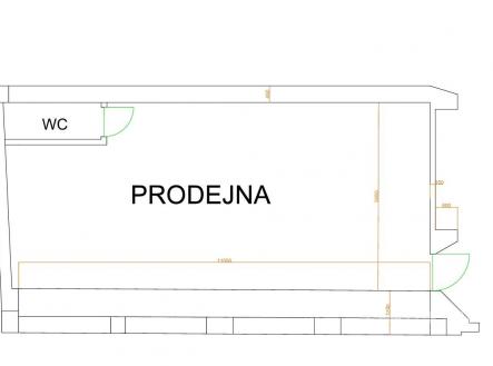 Pronájem obchodní prostory, 72 m²