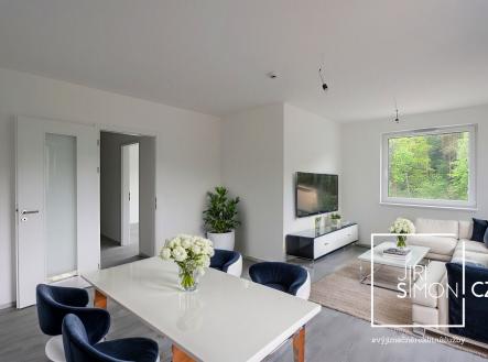 Apartmán č. 56, 3+kk, 95 m2 + terasa 34 m2 + sklep v 5. NP v projektu Krumlovský klenot