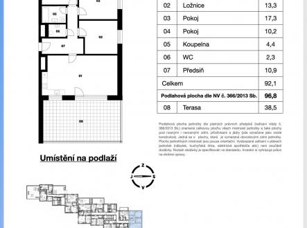 Prodej bytu, 4+kk, 97 m²