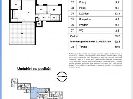 Prodej bytu, 4+kk, 92 m²