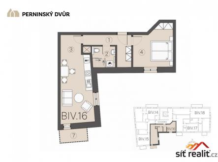 Prodej bytu, 2+kk, 54 m²