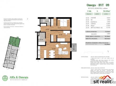 Prodej bytu, 3+kk, 82 m²