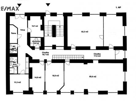 Pronájem kanceláře, 563 m²